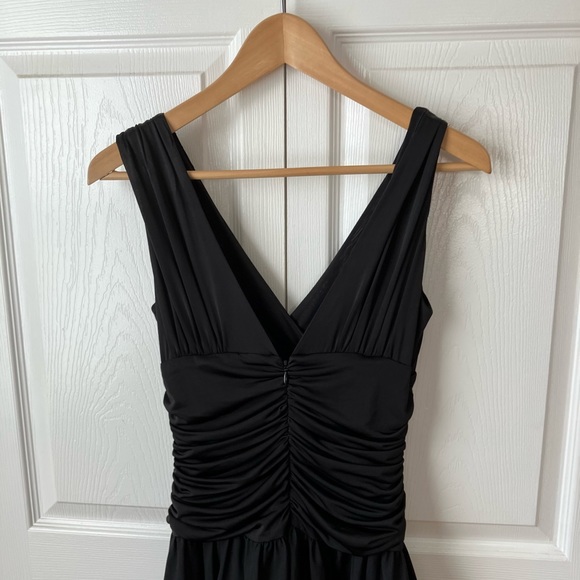 Max and Cleo Black A-Line Midi Dress Size 4 EUC - Picture 7 of 15